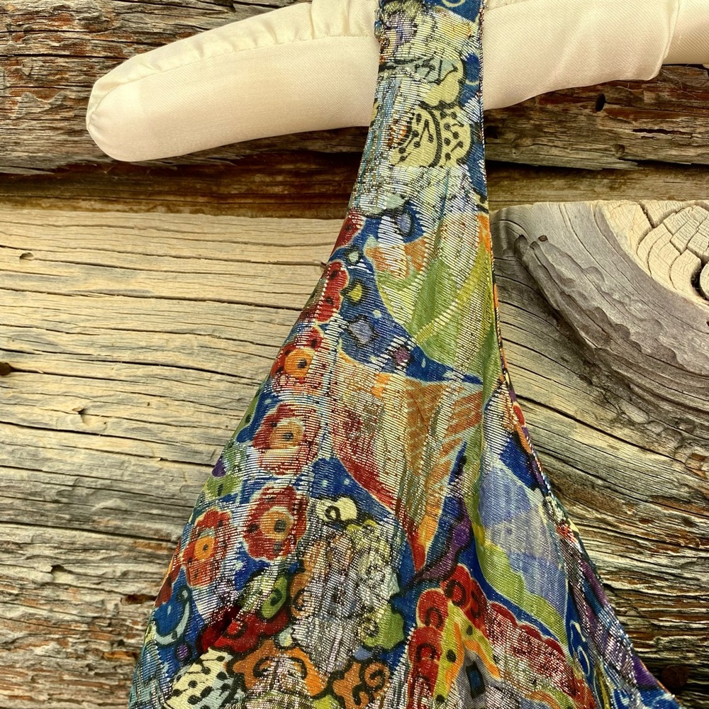 Vintage 60’s | Metallic | Tassle | Women’s Size Medium | Prom | Dress - Picture 4 of 9